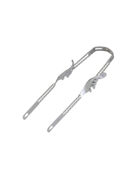 20 3D Wing Twisted Fender Braces Chrome.